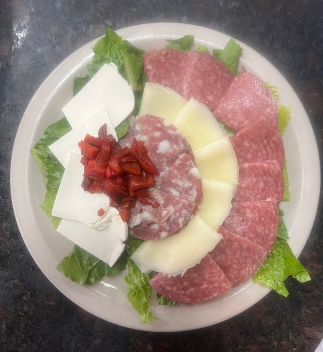Fresh Mozzarella, Tomato & Basil Salad.