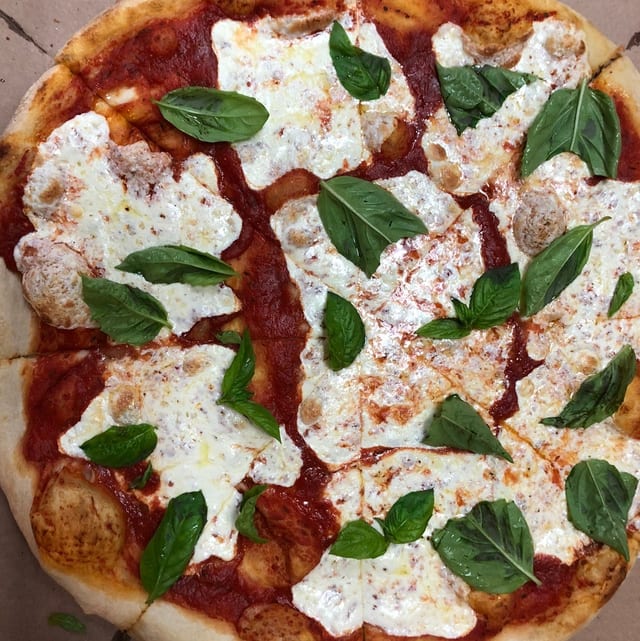 Drunken Grandma Pizza.