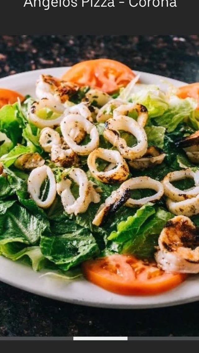 Grilled Shrimp & Calamari Salad.