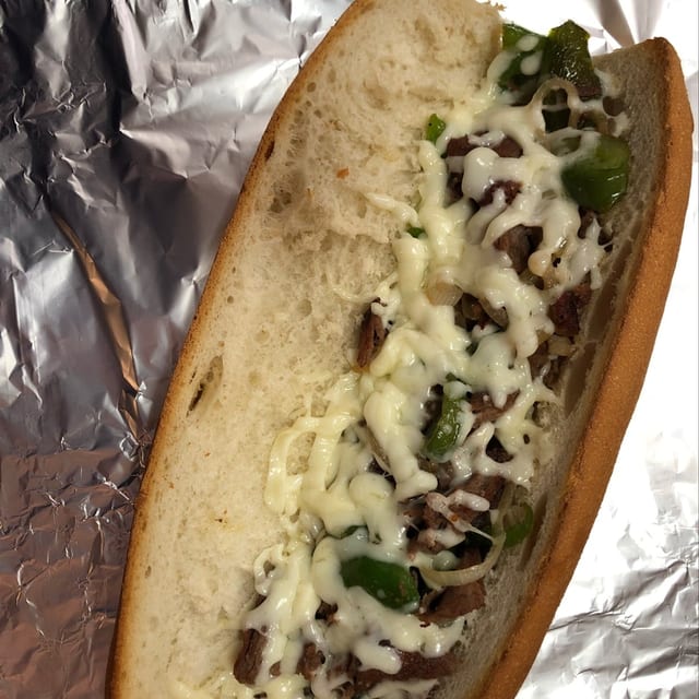 Philly Cheese Steak Sandwich.